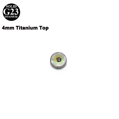 4mm AB Top 1 шт. G23 титановый CZ кристально чистый& AB драгоценный камень якорь для вшивания в кожу Топ микродермальный Якорь Пирсинг кожи Diver пирсинг ювелирные изделия для тела - Окраска металла: 4mm AB Top