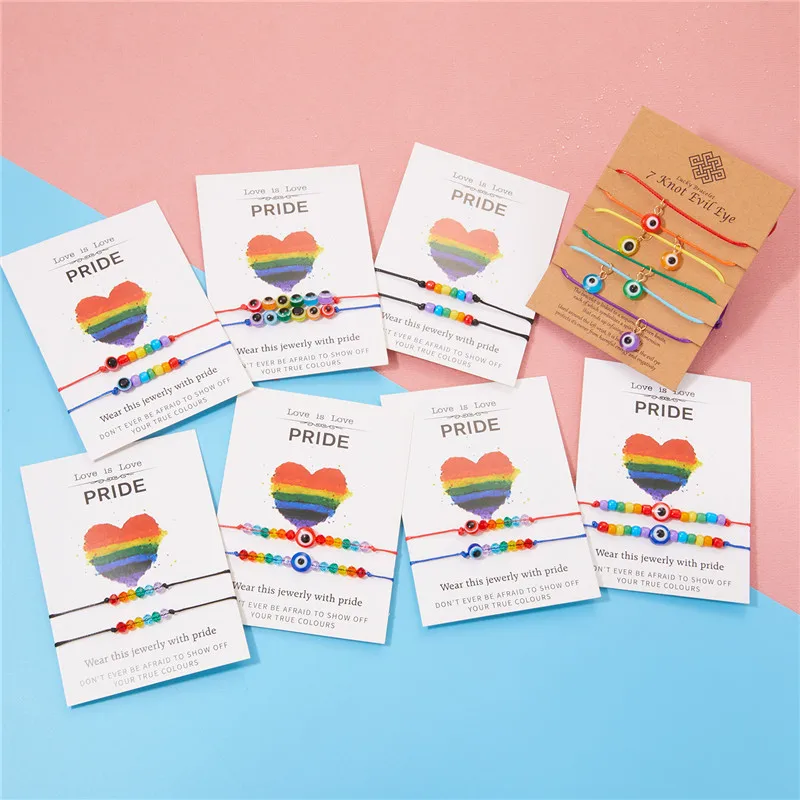 Набор бумажных радужных бусин из бисера 2 шт. | Украшения и аксессуары