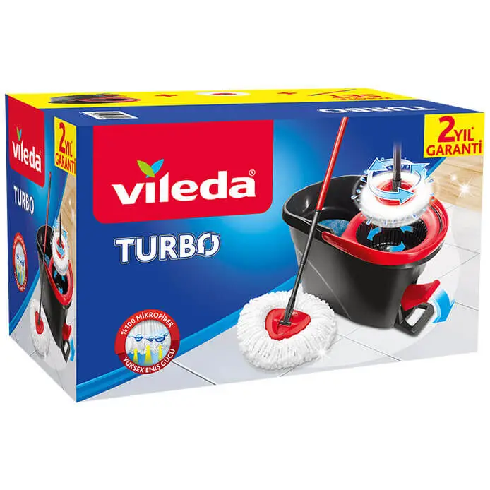Vileda easy Spin and clean Microfiber mop and bucket set Power Spin with Wringer eco-friendly telescopic handle çıkarılabilir