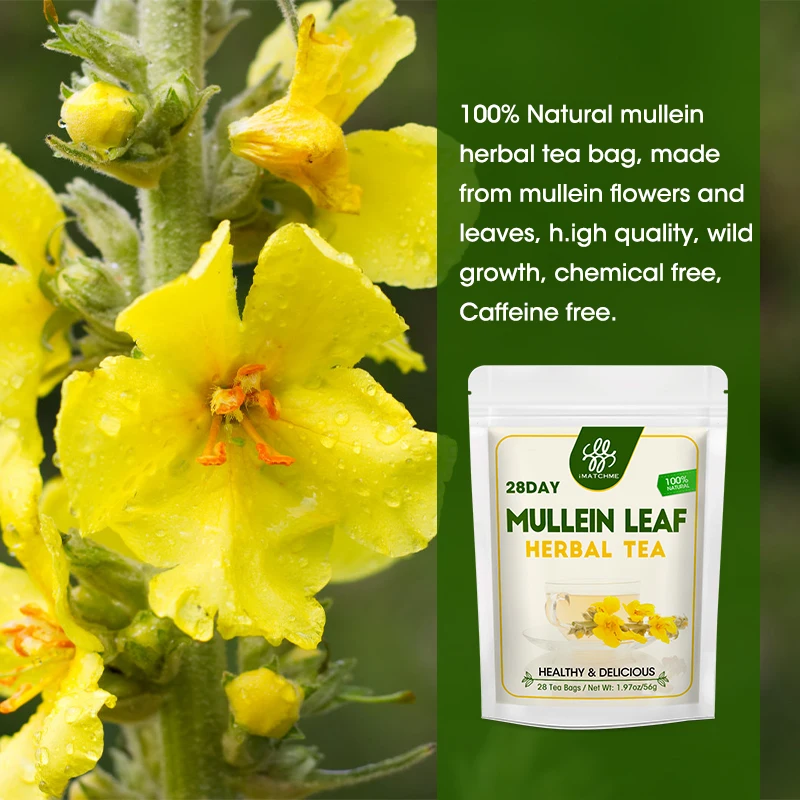 

iMATCHME Mullein Leaf LungCleansingBreathingSmoothReliefCough Detox Suitable For Whole Family Beauty Care Makeup