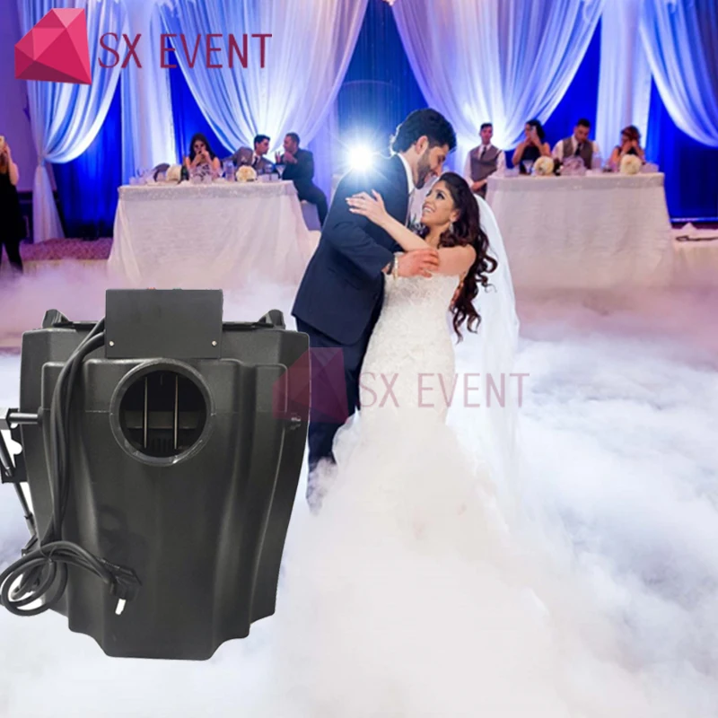 Мобильная диджей установка 6000 Вт сухой лед туман машина низколежащий дым заземления fogger эмиссия машина для свадебной вечеринки профессиональный этап