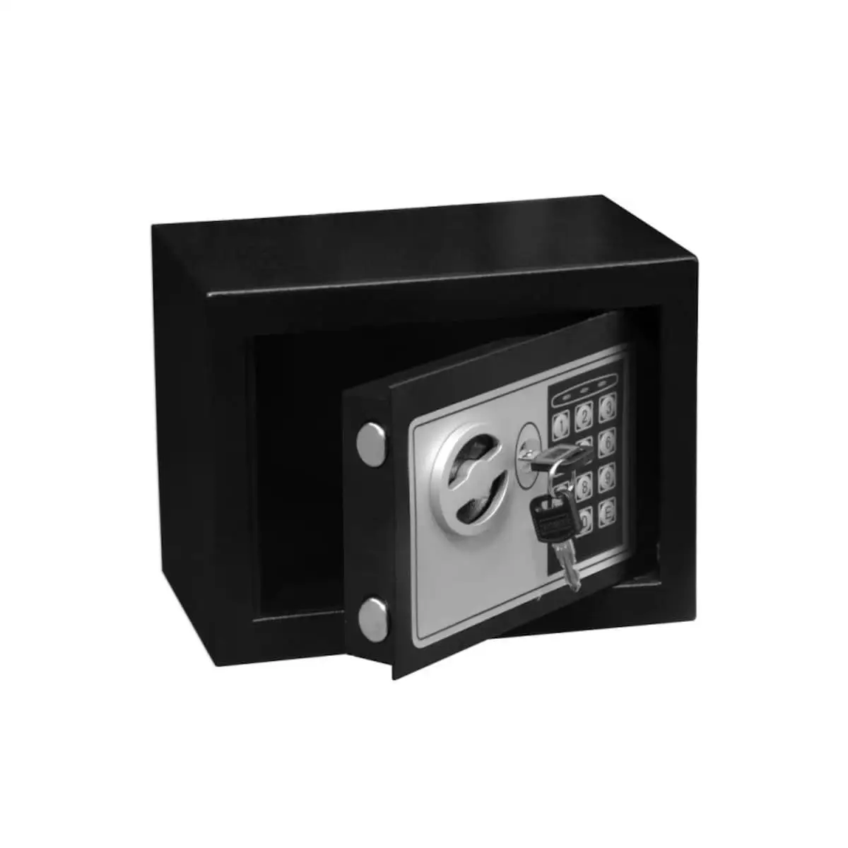 Strongbox твердый стальной электронный черный ящик для хранения денег и ювелирных