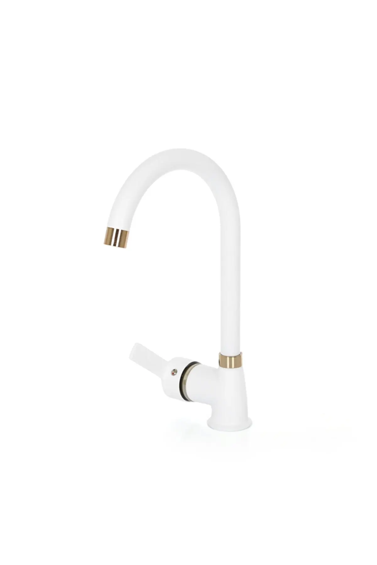 

Bathroom Sink Faucet White Gold Brass Mixer solid Luxury European style Faucet
