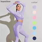 Женские Брючные костюмы, Женская куртка, зимняя одежда, женский модный комбинированный Топ для фитнеса и бега, Повседневная Верхняя одежда на молнии, короткие пальто