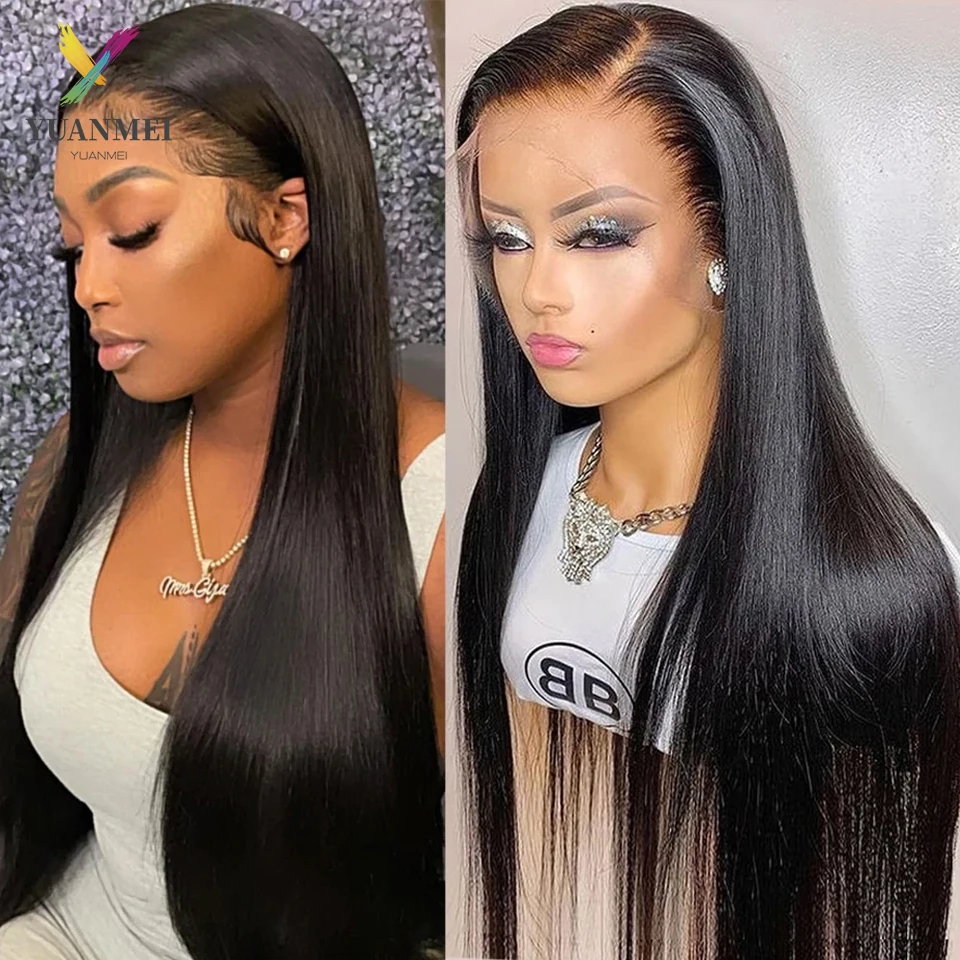 30 Inch Straight Lace Front Wig 250 Density 13x4 Lace Frontal Wigs For Women Brazilian Bone Straight Lace Front Human Hair Wig