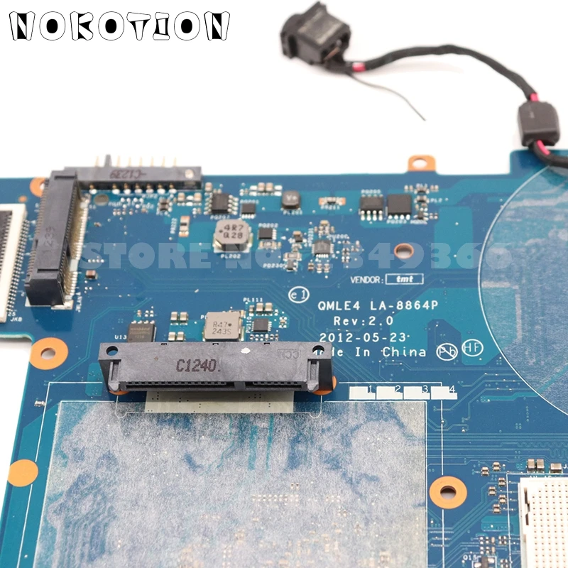 Материнская плата NOKOTION QMLE4 LA 8864P для Samsung NP365 NP365E5C NP355V5C материнская ноутбука разъем