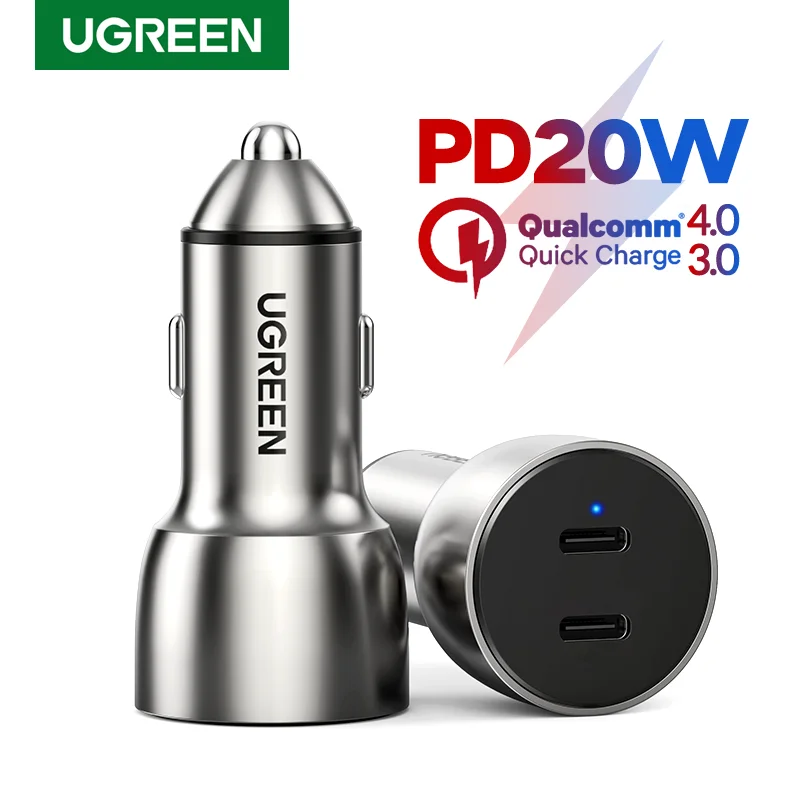 Зарядное устройство Ugreen с 2 USB портами поддержкой быстрой зарядки 3.0 36 Вт|Зарядные