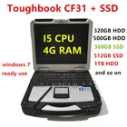 Для цифрового фотоаппарата Panasonic Toughbook прочный CF31 Ноутбук core i5 жесткий диск SSD 4G Оперативная память Win7 CF 31 CF-31 для Star C4C5C6 диагностический инструмент