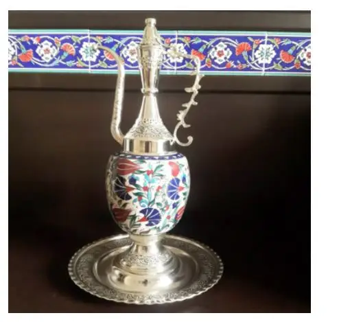 

WONDERFULL Ottoman Turkish Tulip Desing Decorative Pitcher İbrik