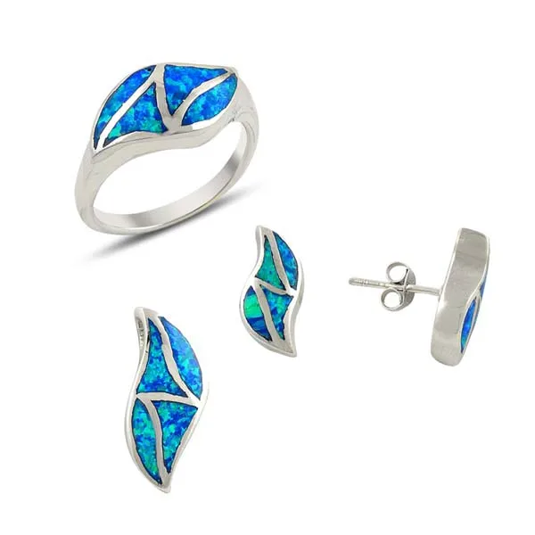 

Silver 925 Sterling Opal Stone Pattern