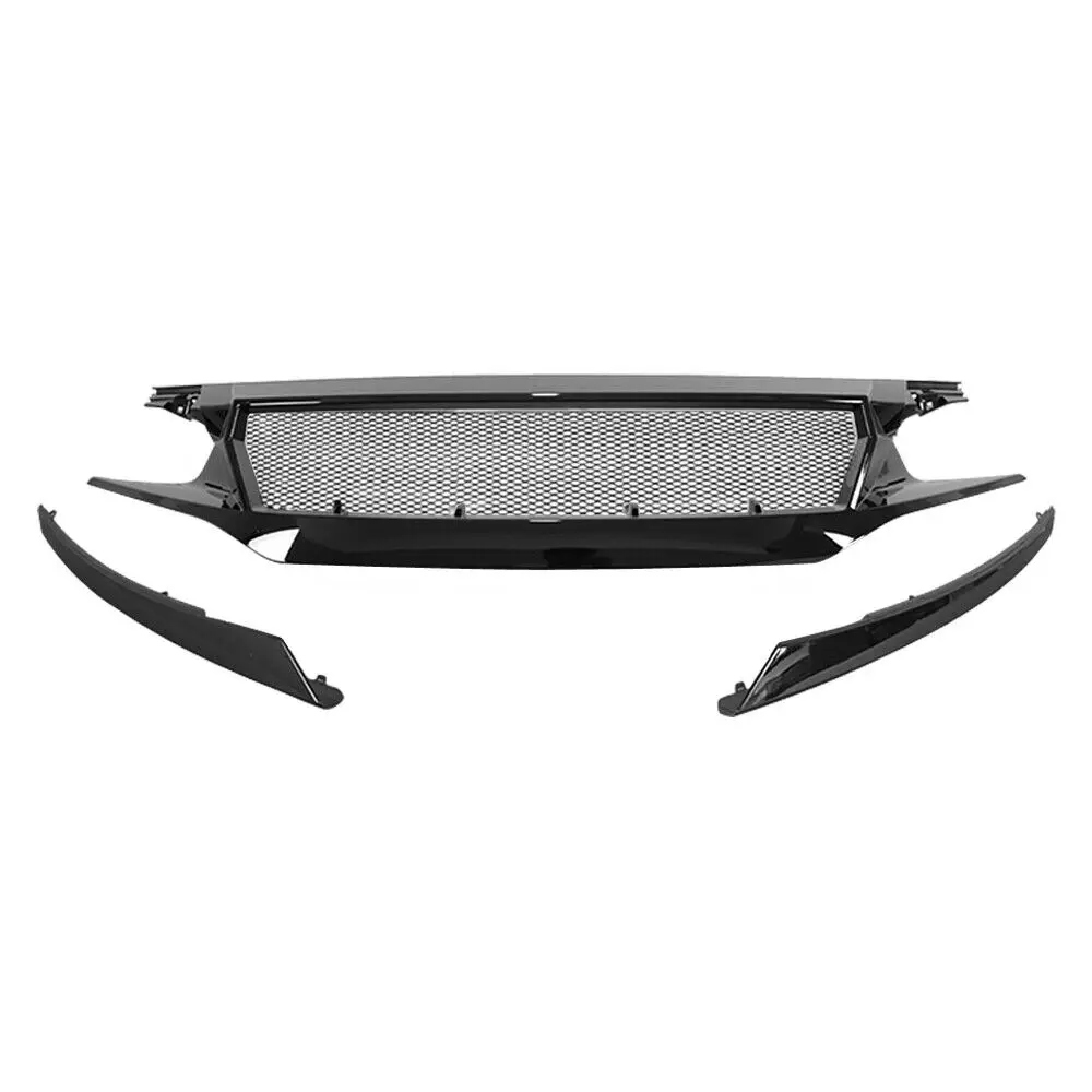 Передняя Верхняя решетка гриля с сеткой для 2016-2018 Honda Civic 10 глянцевая черная |