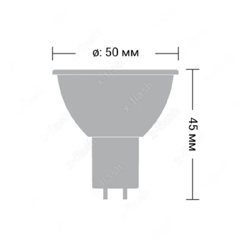 Светодиодная лампа XF GU5.3 6W 3000K 12V Арт. 48359 (10 штук)|Светодиодные лампы и трубки| |