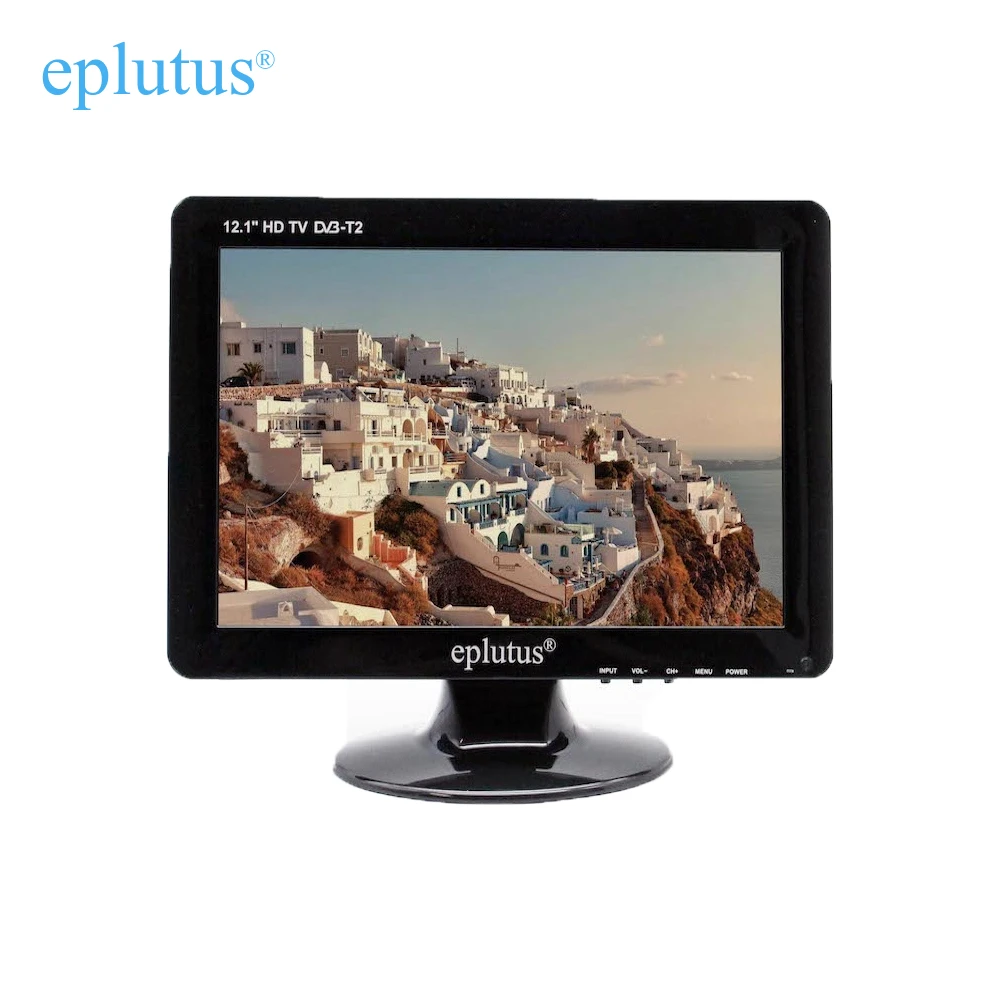 Портативный телевизор с цифровым тюнером DVB T2 12.1“ Eplutus EP 122T аналоговый MP4 USB AV