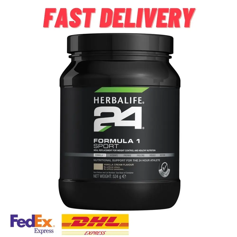 

Herbalife 24 F1 Sport Drink 524g Vanilla Flavored Contains Casein and Whey C, E and Selenium FAST DELIVERY