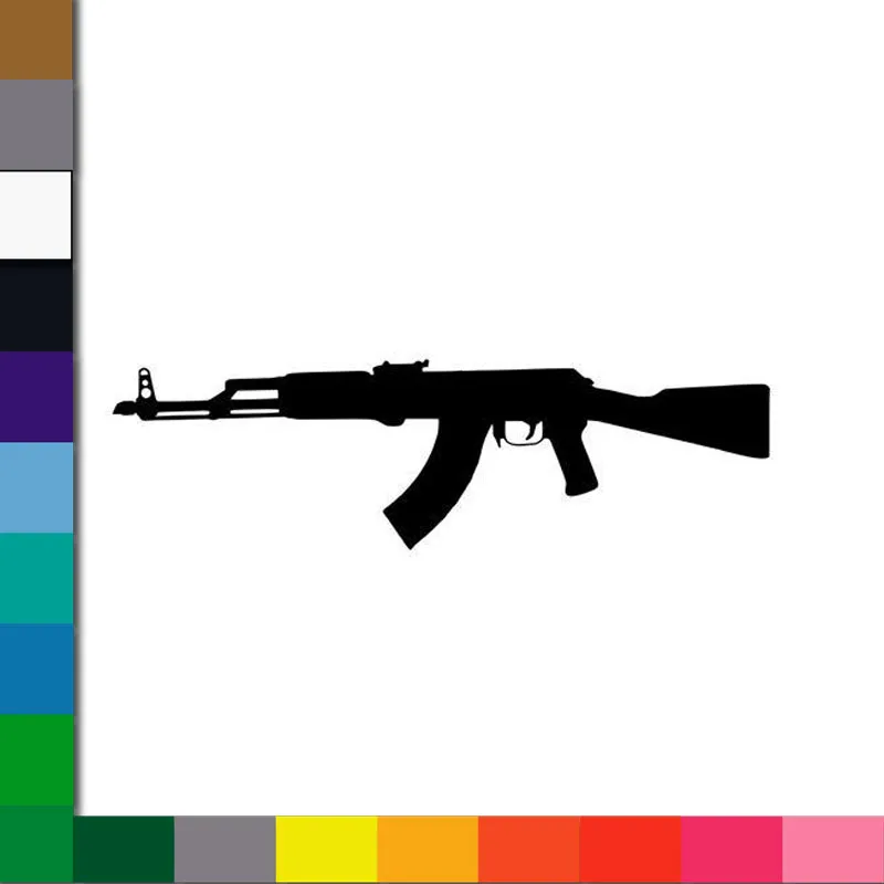 Высококачественные клейкие виниловые пистолеты M16 M4 COLT gun AK47 для стен автомобиля