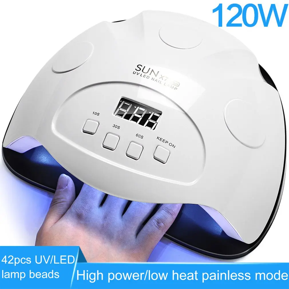 

LED Nail Dryer For Both Hands Feet With 3 Timer Setting Nail Lamp Light Gel Polish Cure Cat Eye Glue Drying