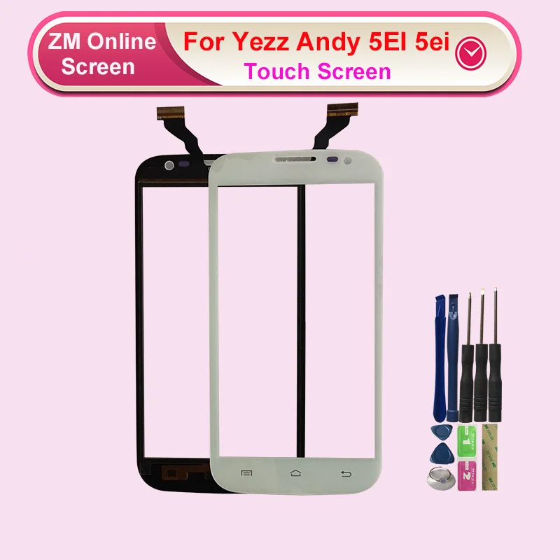 5,0 дюймов сенсорный экран Для Yezz Andy 5EI 5ei Сенсорная панель сенсор дигитайзер замена без ЖК-дисплея