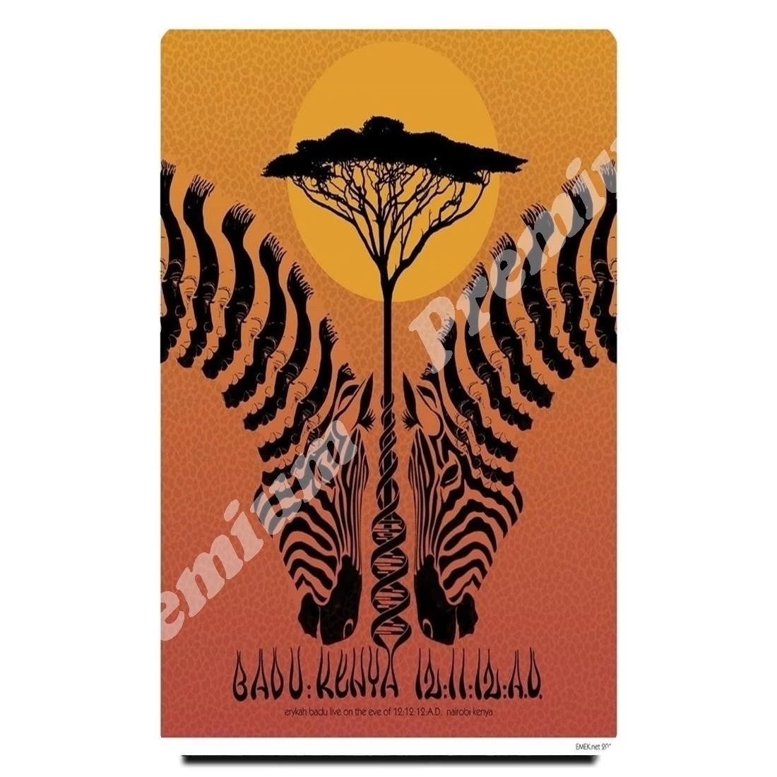 Кения Сувенирный магнит Винтажный туристический плакат|Магниты на холодильник| |