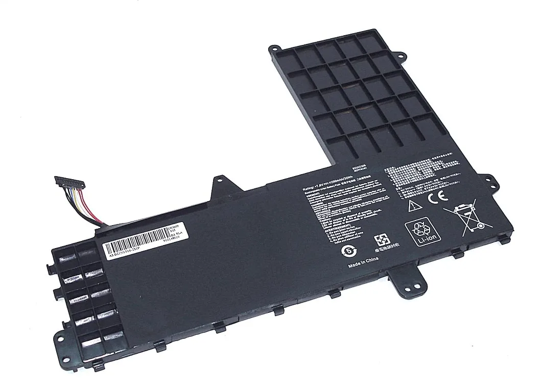 Аккумуляторная батарея для ноутбука Asus E502S (B21N1506-2S1P) 7.6V 32Wh OEM черная