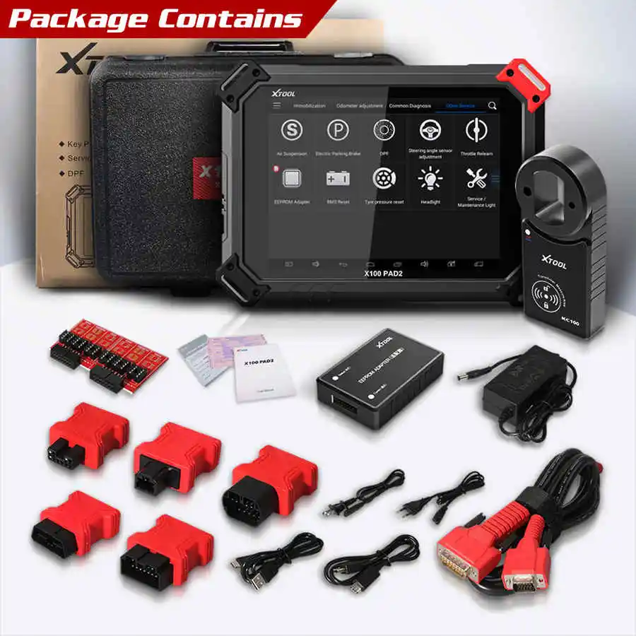 XTOOL X 100 PAD2 эксперт по специальным функциям для 4 го и 5 IMMO X100 поддерживает новейшие