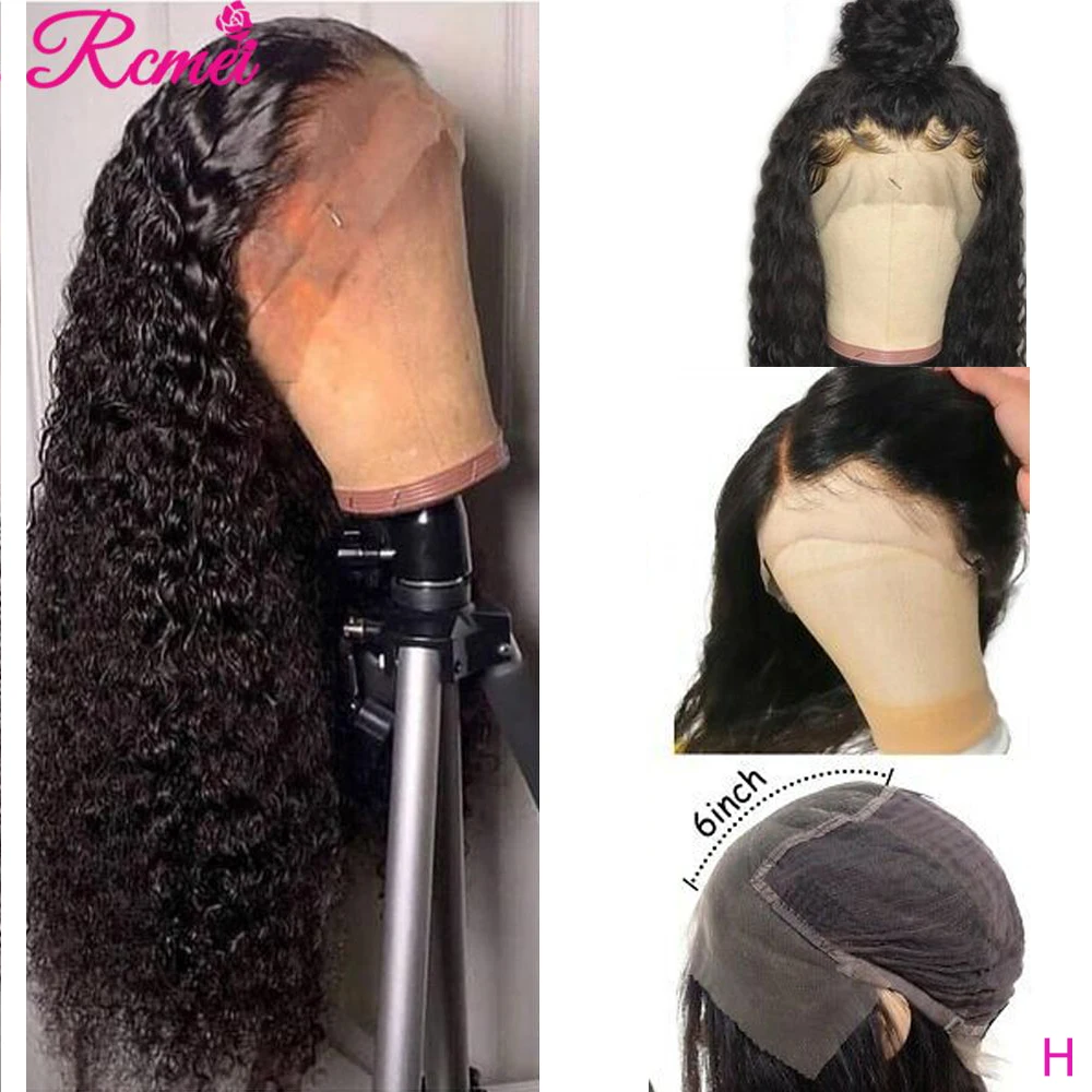 13x6 человеческие волосы с глубокой волной спереди парики для черного