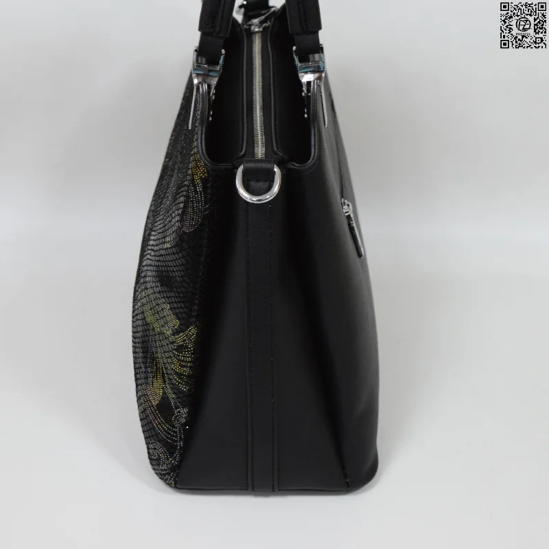 женская сумка POSSESS STORE L37 три отдела под одной молнией лицевая сторона натуральная