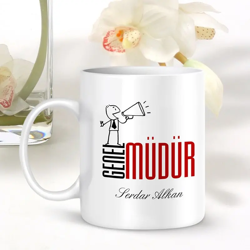 

Personalized Professional General Manager White Mug Cup-001