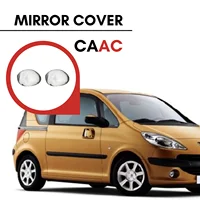 FOR PEUGEOT 1007 2005-2009 2 PCS CHROME SIDE MIRROR COVER STAINLESS STEEL MODIFIED ACCESSORIES PERFORMANCE FRAME GLASS PROTECTION DURABLE