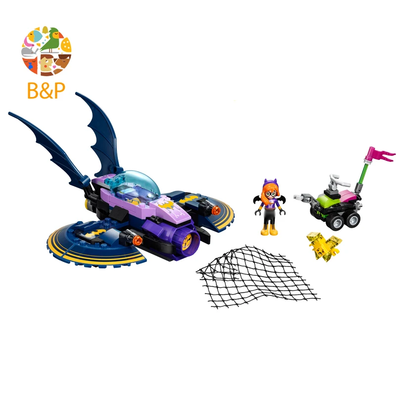 41230 208 шт. серия DC Super Hero Girl модель Batgirl Batjet Chase строительные блоки кубики