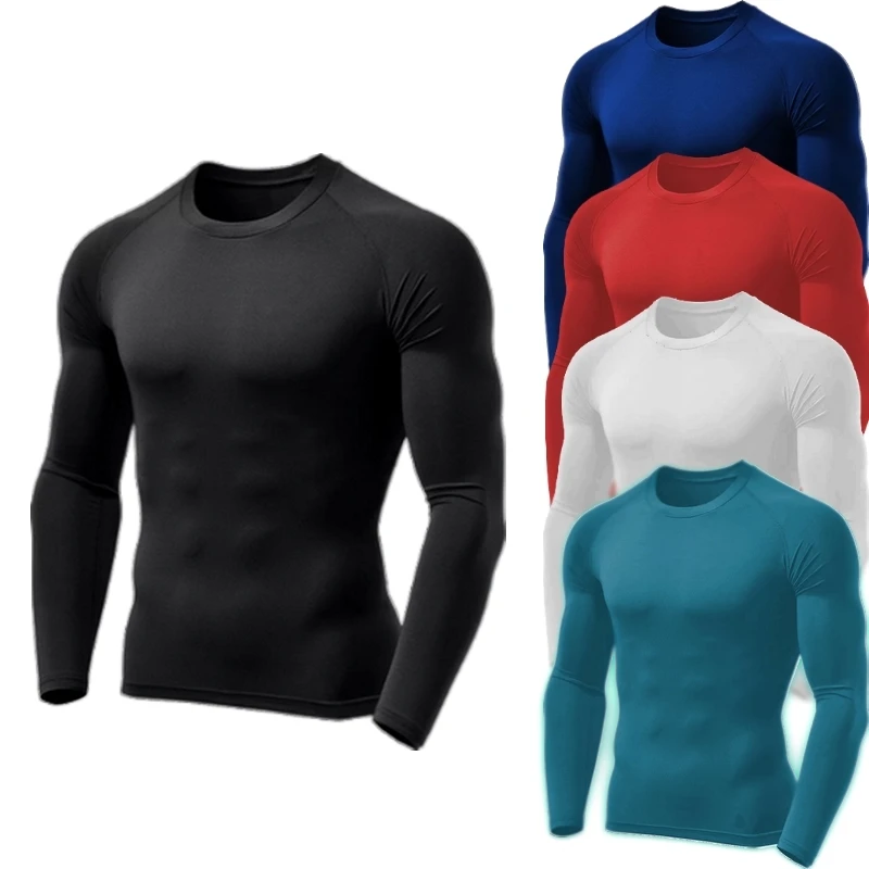

Cycling Thermal Sun Protection T-Shirt Compression Second Skin UV Iced Fabric 50 + Various Colors Wholesale Unisex Male Fem