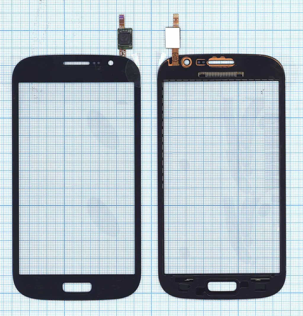 Сенсорное стекло (тачскрин) для Samsung Galaxy Grand Neo Duos GT-I9060 синее |