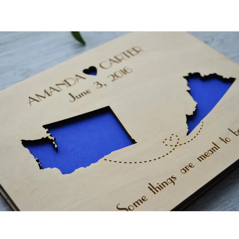 

Rustic Wedding Guestbook for Destination Wedding Guest Book Personalized Worldmap Distance Relationships Custom Name Date