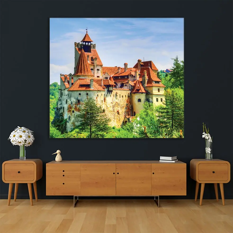 Гобелен средневековый замок брашова знаковая площадка Румыния миф о Дракуле