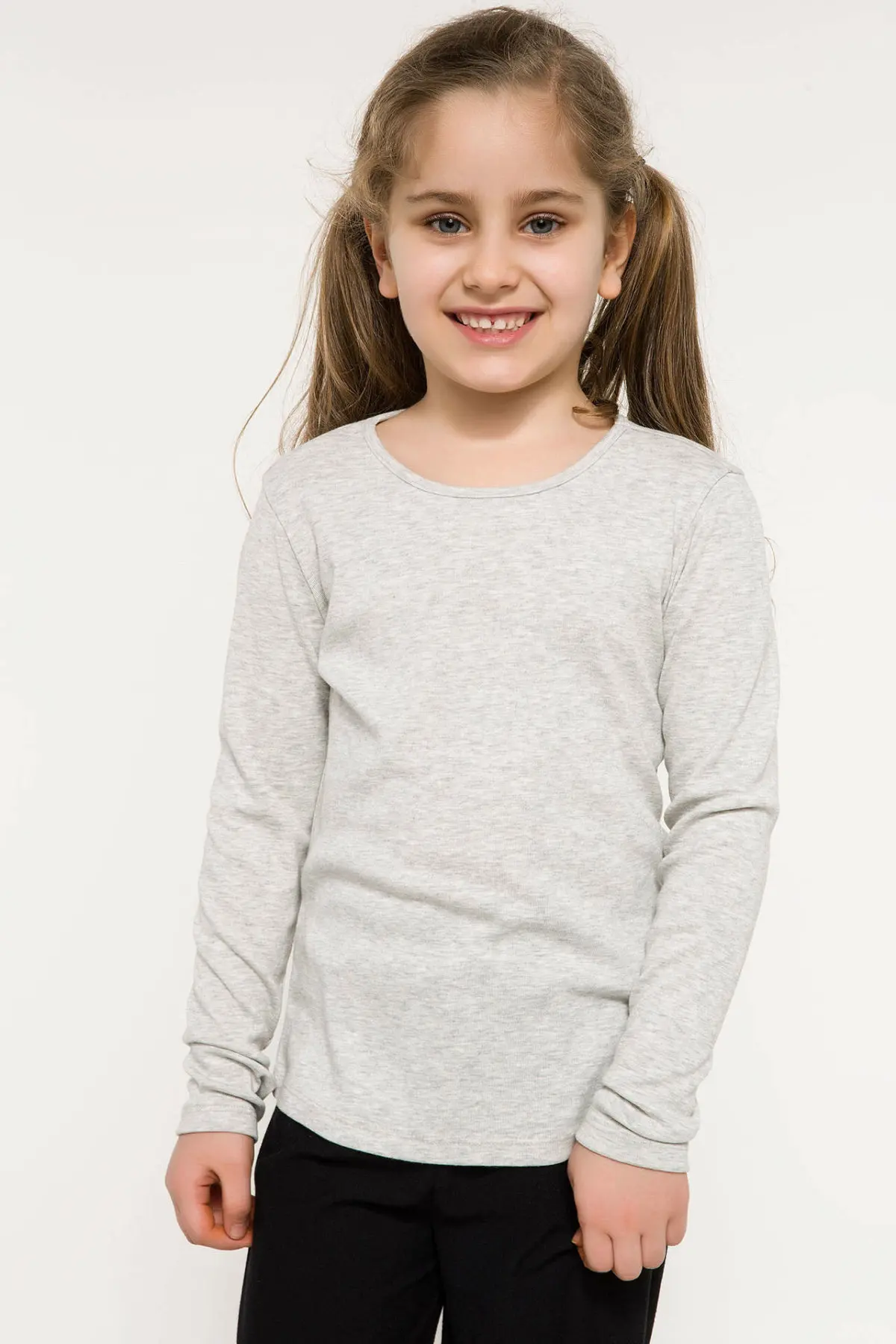 DeFacto/Новые модные детские повседневные свободные топы с круглым вырезом и