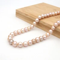 natural real fresh water pink pearl beads near round 7 8mm jewelry craft findings for making bracelet necklace earrings