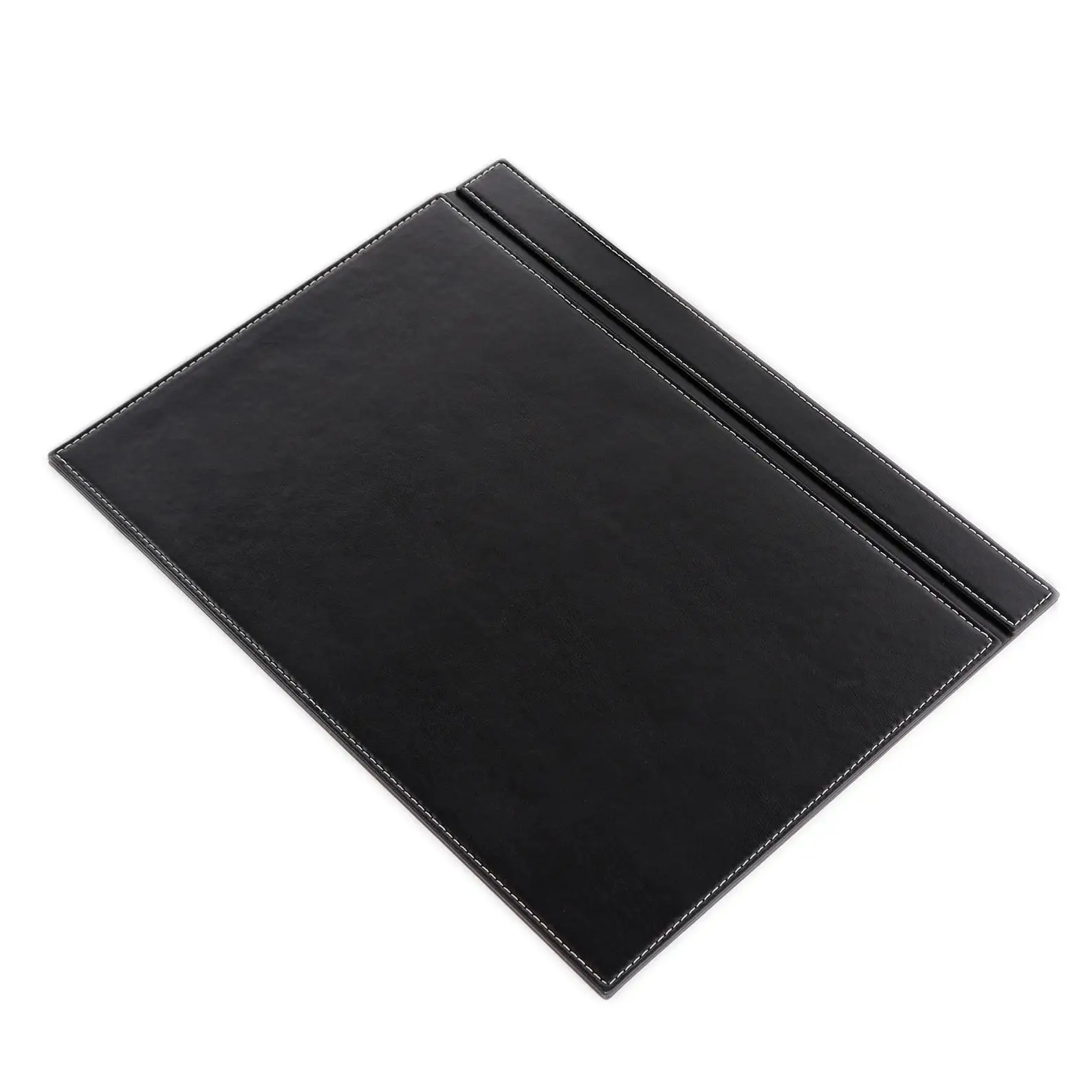 

Calme-N Handmade Black Leather Desk Pad,Desk pad in 49cm x 34cm,Fold-Out Function Desk Pad,Leather Desk Ma