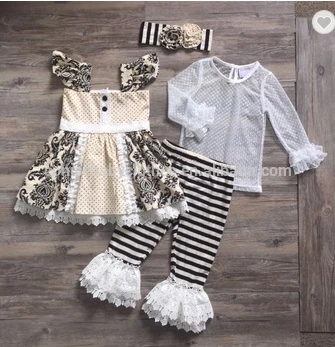 NINI для маленьких девочек Костюмы осеннее платье Модный комплект одежда с длинным