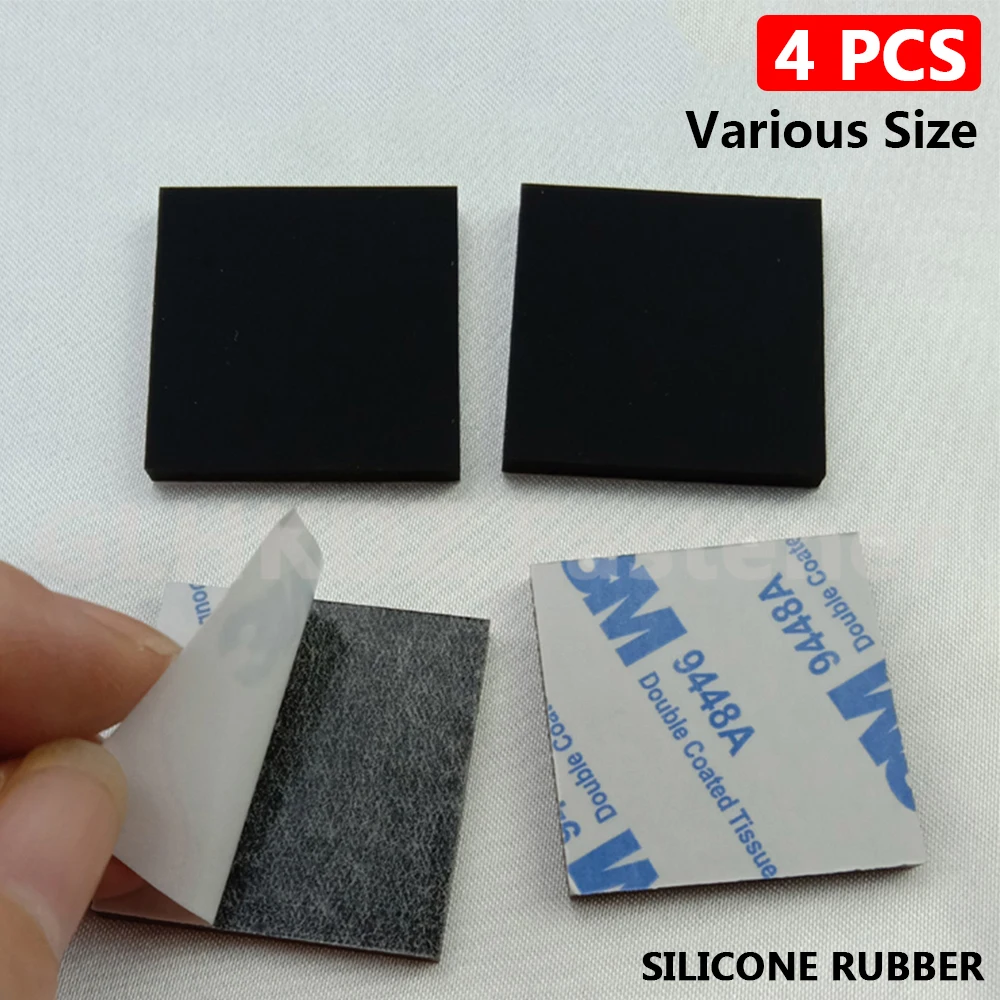 

4 шт., силиконовые прокладки для мебели, на клейкой основе