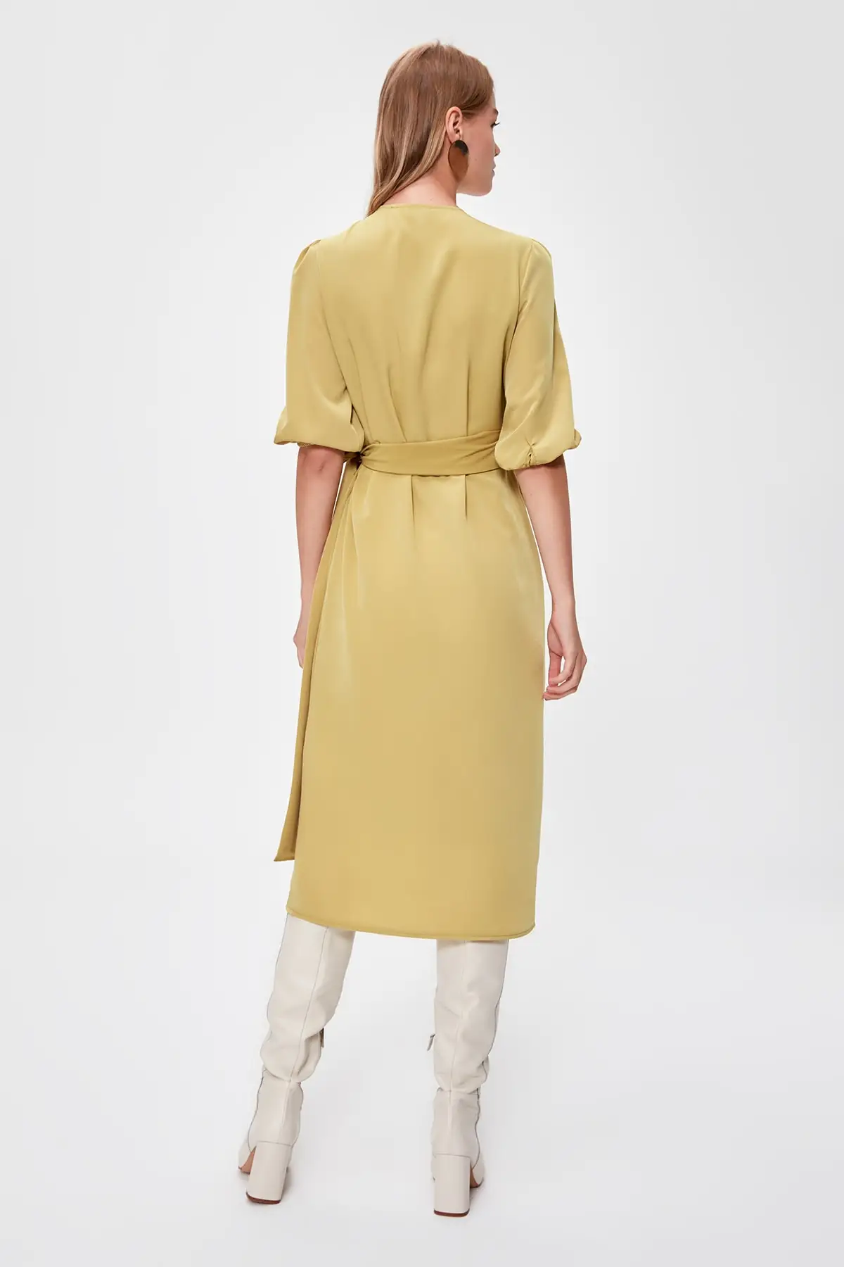 Trendyol двубортное платье с поясом TWOAW20EL1361|Женские платья| |