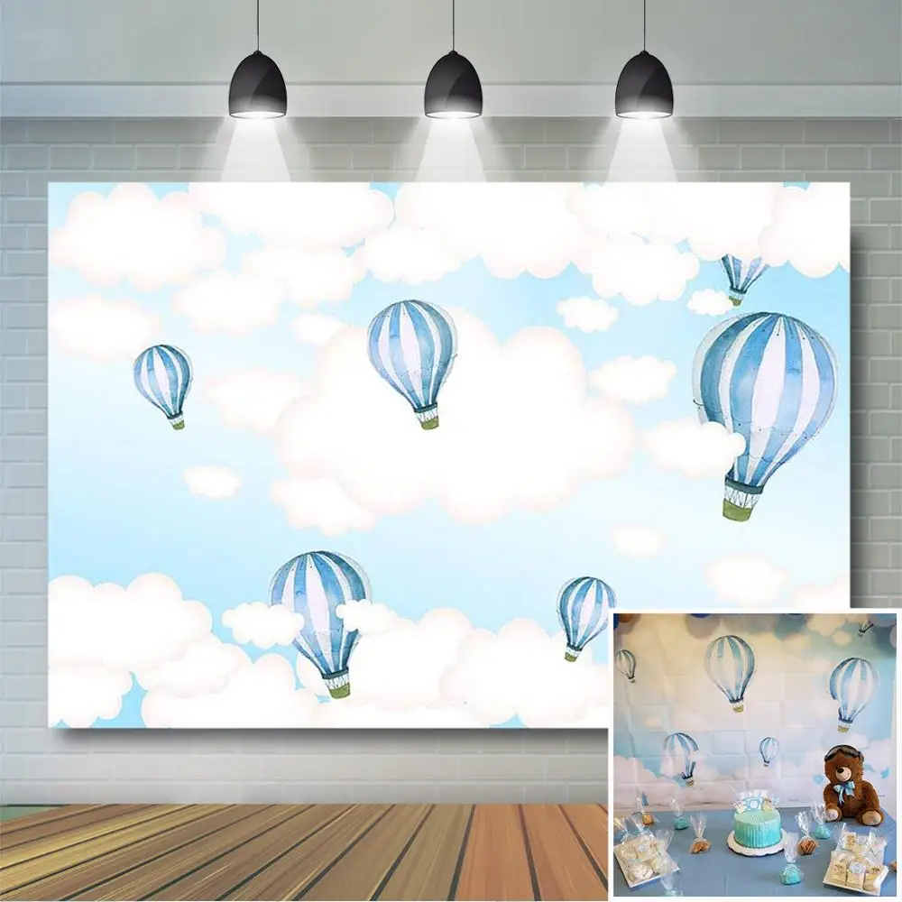 Горячий воздух фон для фотосессий воздушный шар Baby Shower детский День рождения