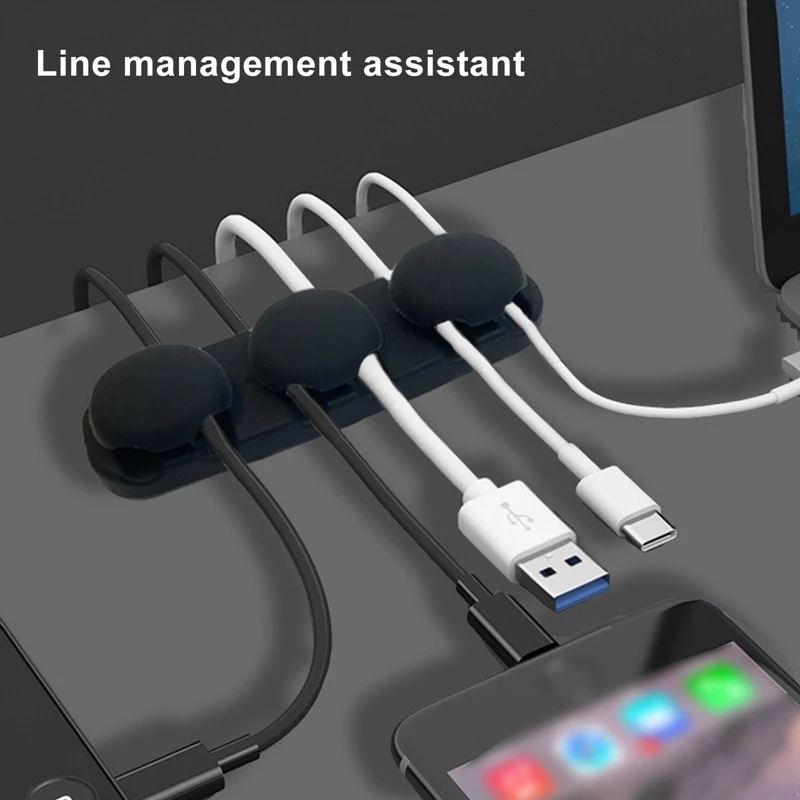 2021 USB Кабельный органайзер силиконовый кабельный намоточный стол аккуратное