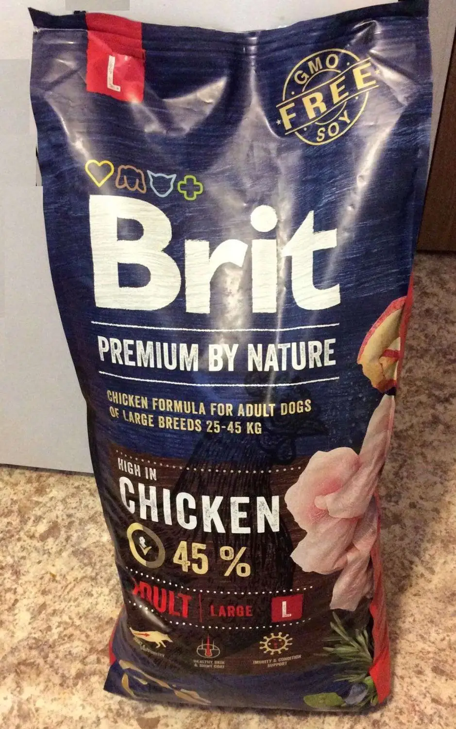 Корм Brit Premium by Nature Adult L для взрослых собак крупных пород Курица 15 кг.|Сухой корм