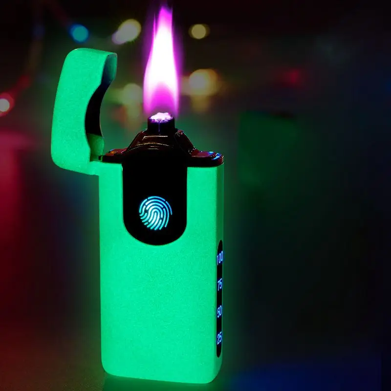 

Customizable Creative Luminous Six Electric Arc Lighters USB Charging Lighter Windproof Mini Cigarette Lighter Gadgets For Men