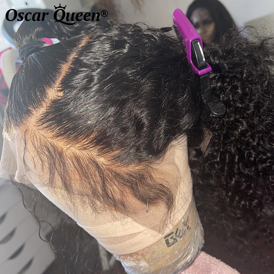

Kinky Curly Human Hair Wig Short Bob Lace Front Wig HDTransparent 13X4 Lace Frontal Wig For Women Human Hair Brazilian Hair Wigs