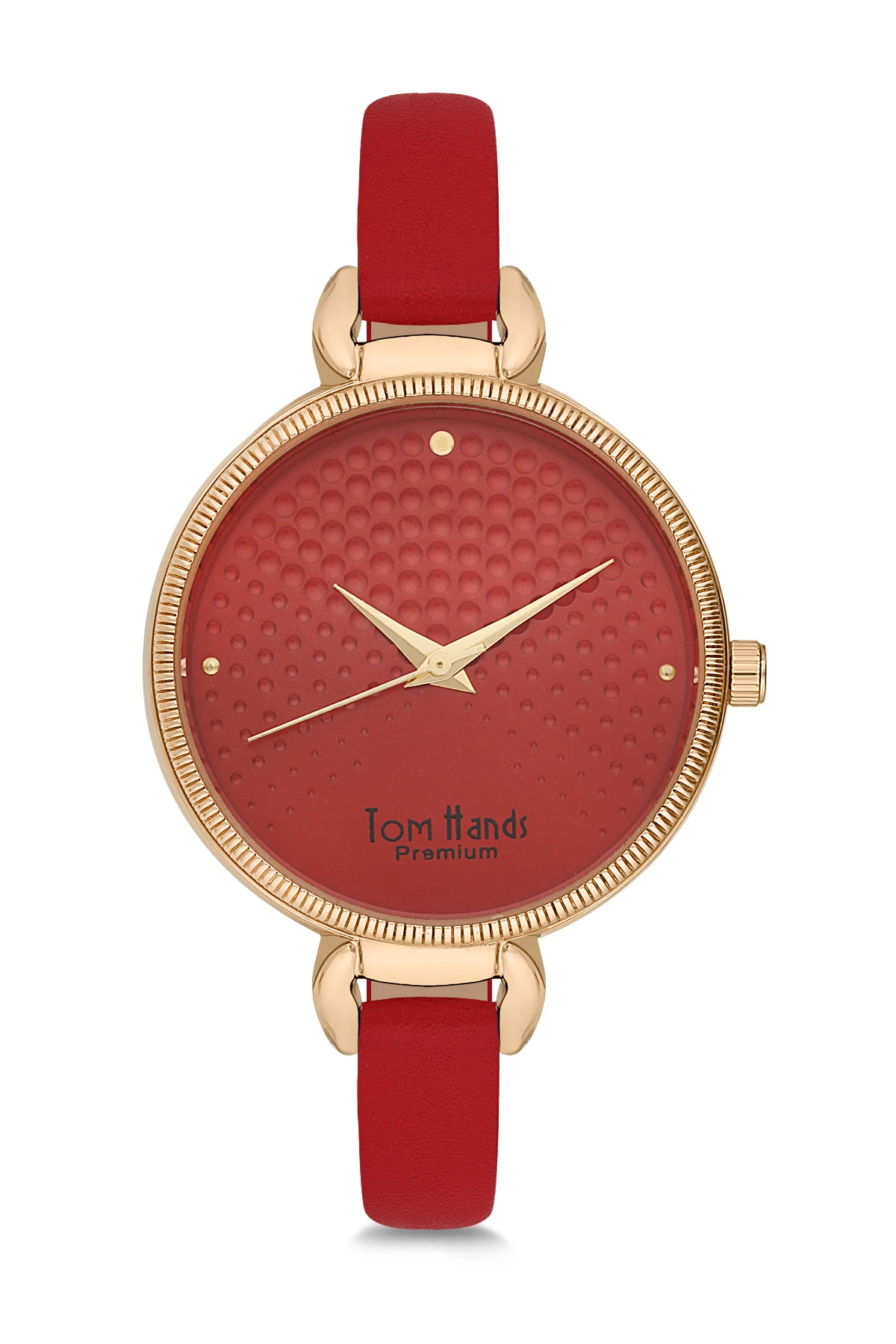 

2020 top Brand Luxury Fashion Women 'S Red Leather Quartz Wrist watch APL98B1087M19 Tom & Hands