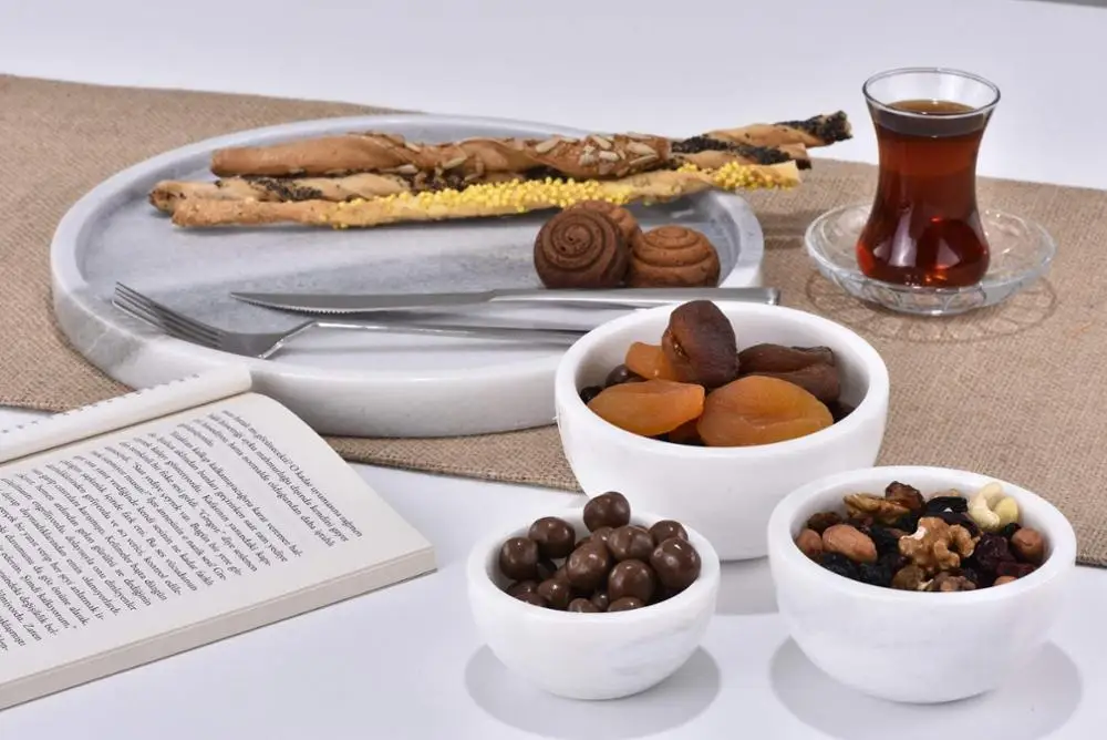 

Original Marble food dish plate household white dish salad platter dish dinnerware - Free Shipping - 1Pcs