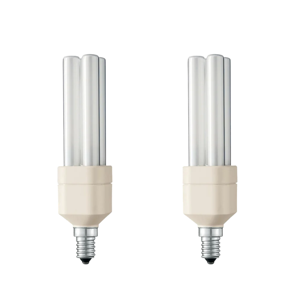 Энергосберегающая лампочка Philips Master PL-Electronic 8w 827 E27 (Комплект 2 штуки) 26358225 | Лампы и