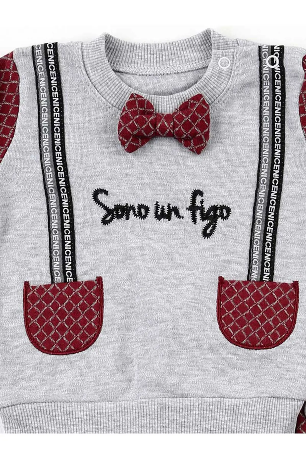 Бордовый серый костюм для мальчиков 2 li| |