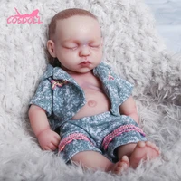 reborn doll 31cm 1 05kg 100silicone bebe reborn doll realistic baby toy for childrens baby toys kid gifts bonecas reborn 08