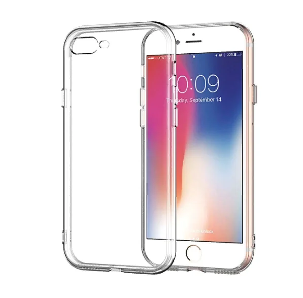 Прозрачный силиконовый чехол для телефона Apple Iphone 7/8 plus | Мобильные телефоны и